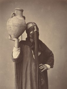 Vízszállító Kairóban, kb. 1870. alkotó: Félix Bonfils