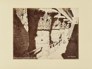 Esneh templomának oszlopcsarnoka (Egyiptom) alkotó: Félix Bonfils