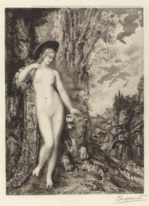 A szerelmes oroszlán alkotó: Félix Bracquemond, after Gustave Moreau