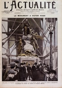 Victor Hugo emlékművének felavatása Barriasnál, Párizsban, január 17-én