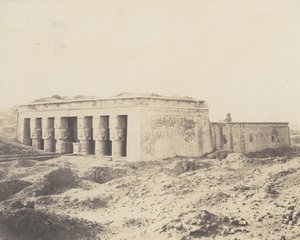 Dendera Tentyris, Athor temploma – Általános nézet, 1851-52, nyomtatva 1853-54. alkotó: Félix Teynard