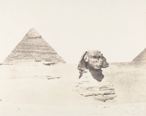 Djizeh memphisi nekropolisz, szfinx és piramisok, 1851-52, nyomtatva 1853-54.