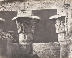Esneh Latopolis, Construction Ensablée - Architrave, Futs, et Chapit..., 1851-52, nyomtatva 1853-54. alkotó: Félix Teynard