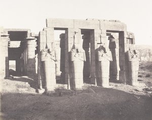 Gournah Thebes, Palais Dit le Memnonium, 1851-52, nyomtatva 1853-54. alkotó: Félix Teynard