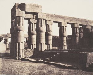 Louksor Théba, Későbbi építés - Galériák - Párhuzamok, 1851-52. alkotó: Félix Teynard