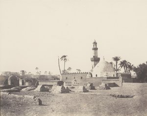 Souâdj, Muszlim temető és Mouràd-Bey sírja, 1851-52, nyomtatva 1853-54. alkotó: Félix Teynard