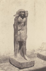 Syout Lycopolis, Doctor Cuny szobra, 1851-52, nyomtatva 1853-54. alkotó: Félix Teynard