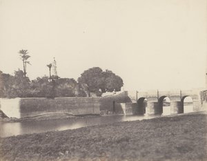 Syout, Pont Sur le Grand Canal, 1851-52, nyomtatva 1853-54. alkotó: Félix Teynard