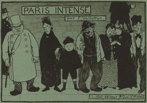 A Paris Intense album borítója, 1894. alkotó: Félix Vallotton