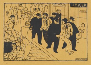 Au Violon (Ott a kancsóhoz) alkotó: Félix Vallotton