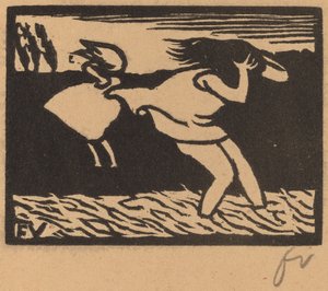 Fürdőzők viharban alkotó: Félix Vallotton