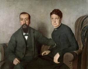 A művész szüleinek portréja alkotó: Félix Vallotton