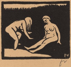 Elhagyva a vizet La sortie du bain, 1893. alkotó: Félix Vallotton