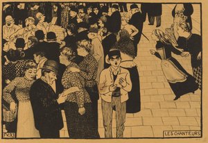Az énekesek, 1893. alkotó: Félix Vallotton