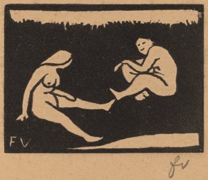 Két ülő fürdőző Két ülő fürdőző, 1893.