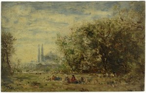Ázsia édesvizei, Konstantinápoly közelében, 1880 és 1890 között (olaj, fa) alkotó: Félix Ziem
