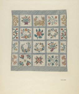 Barátság paplan alkotó: Flora G. Guerra