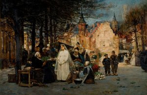 Az elsőáldozás, 1894. alkotó: Flora Macdonald Reid
