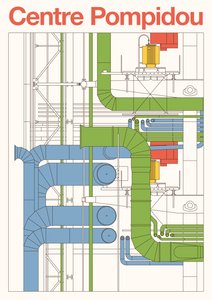Pompidou központ, 2023 (digitális) alkotó: Florent Bodart