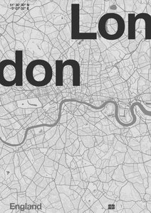 Londoni minimális térkép alkotó: Florent Bodart