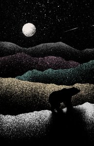 vándormedve, 2019 (digitális) alkotó: Florent Bodart