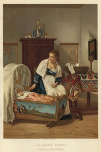 A fiatal anya (chromolitho)