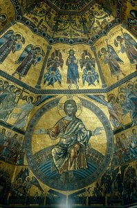 Mozaik a firenzei Szent János Keresztelőkápolna kupolás mennyezetén (mozaik)