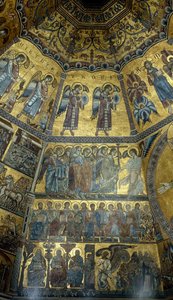 Mozaik a firenzei Szent János Keresztelőkápolna kupolás mennyezetén (mozaik)