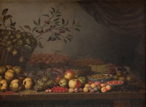 Gyümölcskosár alkotó: Floris Gerritsz van Schooten