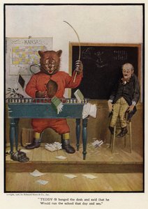 Teddy – B verte az asztalt, és azt mondta, hogy aznap ő vezeti az iskolát, és meglátjuk