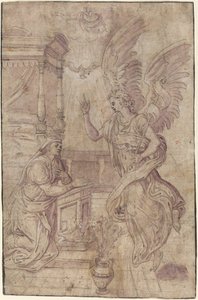 Az Angyali üdvözlet alkotó: Follower of Frans Floris I