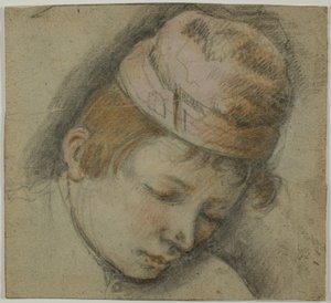 Az ifjúság vezetője rózsaszín sapkában alkotó: Follower of Jacopo Bassano