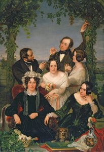 Családi csoport (A Bromley család) 1844 (olaj, vászon) alkotó: Ford Madox Brown