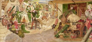 A flamand takácsok megalapítása Manchesterben 1363-ban alkotó: Ford Madox Brown