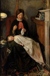 Várakozás: egy angol kandalló 1854-55-ben alkotó: Ford Madox Brown