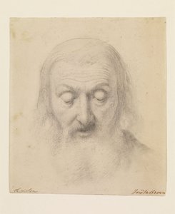 Wycliffe a bibliafordítását olvasva - Tanulmány a Wycliffe fejéhez alkotó: Ford Madox Brown