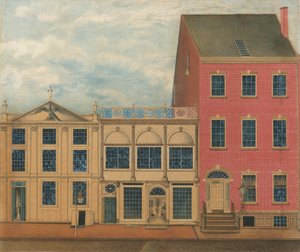 Duncan Phyfe üzlete és raktára, 168-172 Fulton Street, New York City, kb. 1816. alkotó: Formerly attributed to John Rubens Smith