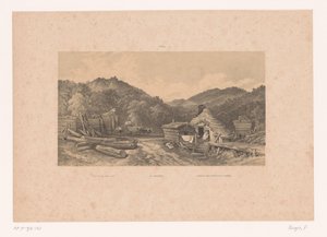 Favágók a Fekete-erdőben A Fekete-erdő része / Im Schwarzwald / Paisage del Monte Negro (Sur de Alemania) (cím a tárgyon) Alakok egy tájban (sorozat címe)