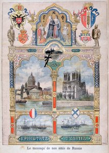 Orosz barátaink üzenete, 1896 alkotó: Fortuné Méaulle