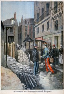 Picquart alezredes letartóztatása, 1898 alkotó: Fortuné Méaulle