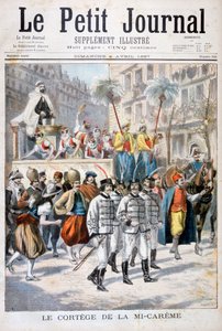 A nagyböjt felvonulása, 1897 alkotó: Fortuné Méaulle