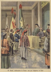 Auguste Gerard francia kínai nagykövetet a császár fogadta