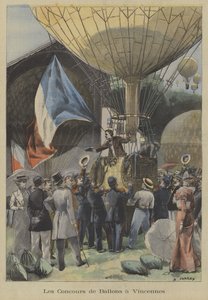 Léggömbverseny Vincennes-ben, Párizsban alkotó: Fortune Louis Meaulle