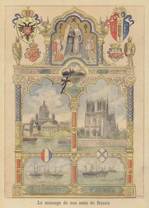 Jóindulat üzenete Szentpétervár városától Franciaország felé alkotó: Fortune Louis Meaulle