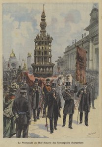 Az Asztalos Vállalat remekművének felvonulása alkotó: Fortune Louis Meaulle