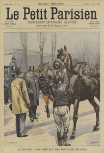 Lovascsapatok egy gálára a párizsi Elysee-palotában