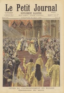 Miklós cár és Alexandra orosz cárnő megkoronázása