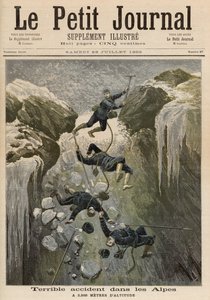 Szörnyű baleset az Alpokban, a "Le Petit Journal"-ból, 1892. július 23. alkotó: Fortune Louis Meaulle and Henri Meyer