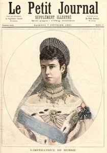Oroszország császárnője, a "Le Petit Journal"-ból, 1891. február 7