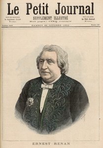 Ernest Renan, a "Le Petit Journal"-ból, 1892. október 22. alkotó: Fortune Louis Meaulle and Henri Meyer